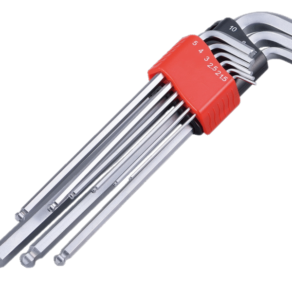 9PC LONG HEX BALL-END KEY - MATT