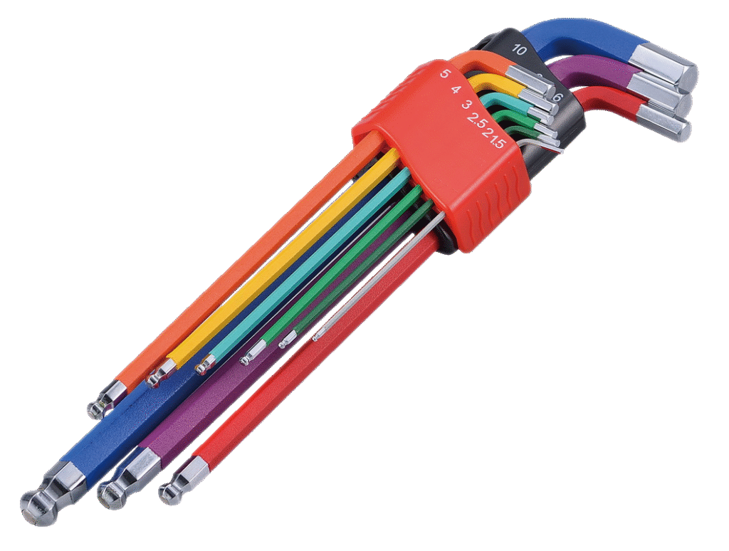9PC LONG HEX BALL-END KEY – MATT