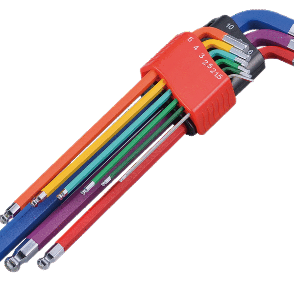 9PC LONG HEX BALL-END KEY - MATT