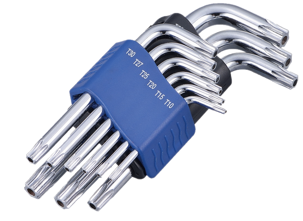 9PC SHORT TORX SECURITY KEY SET – CHROMED