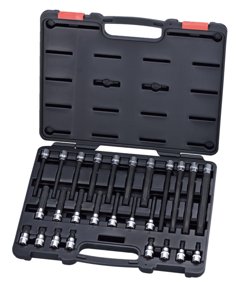 26PC 3/8″ DRIVE MULTI-TOOTH SOCKET BIT SET