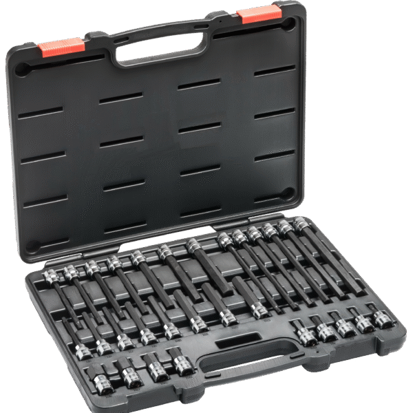 30PC 3/8" HEX BIT SOCKET SET - METRIC