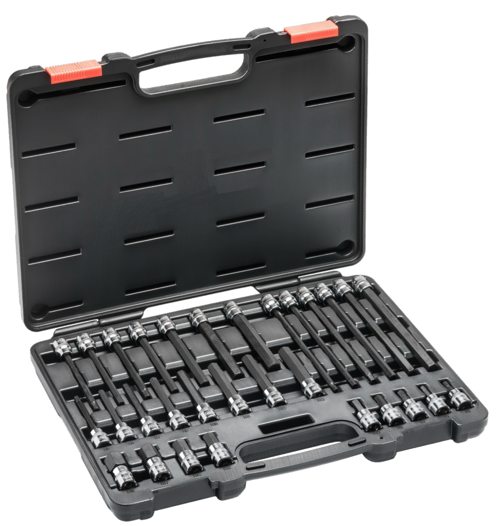 30PC 3/8″ HEX BIT SOCKET SET – METRIC