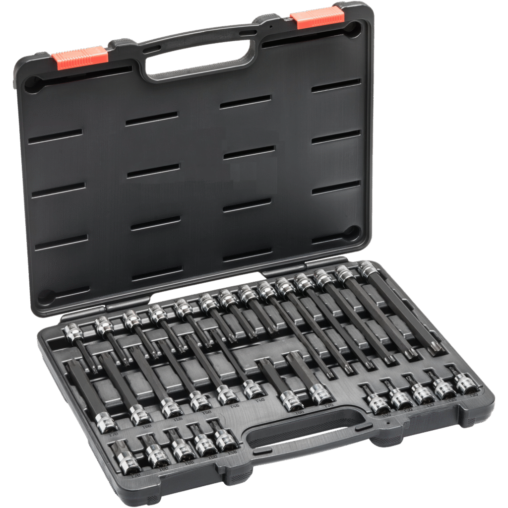 32PC 3/8″ DRIVE BIT SOCKET SET – TORX