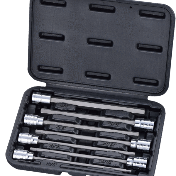 7PC 3/8" DRIVE LONG REACH HEX BIT SOCKET - SAE