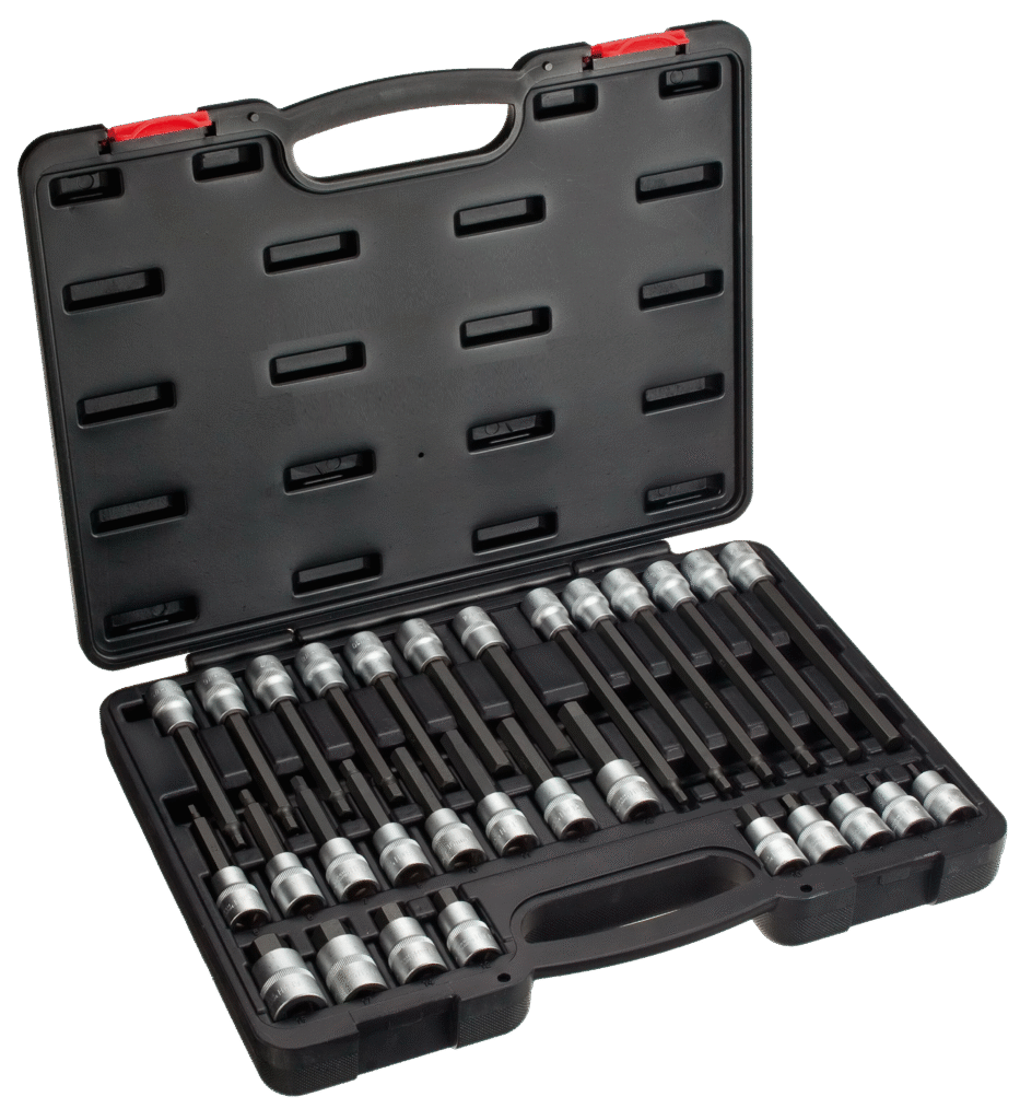 30PC 1/2″ DRIVE BIT SOCKET SET – HEX
