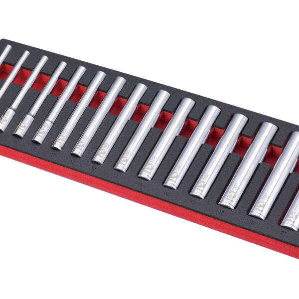 15PC 3/8" DRIVE 120mm SOCKET SET - METRIC