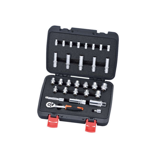 30PC 1/4" & 3/8" DRIVE SOCKET SET - METRIC & SAE