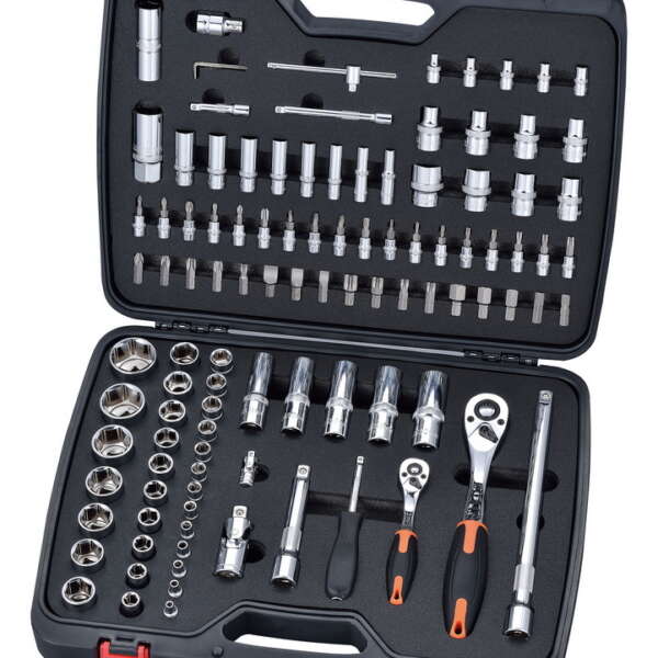 107PC 1/4" & 1/2" DRIVE SOCKET BIT SET - METRIC